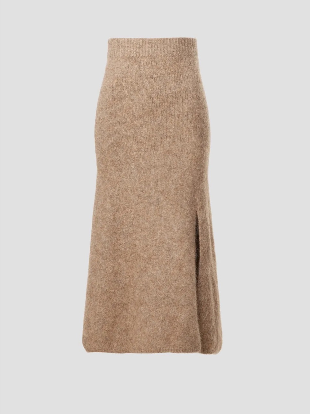 Rails Diana Skirt Oatmeal Size XS Alpaca Blend Knit Midi Skirt Front Slit NWOT